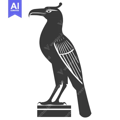 Premium design asset: Black and White Silhouette of a Bird Standing on a Platform