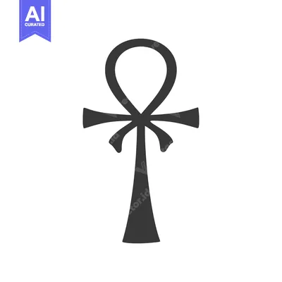 Ankh, a Symbolic Egyptian Hieroglyphic Cross