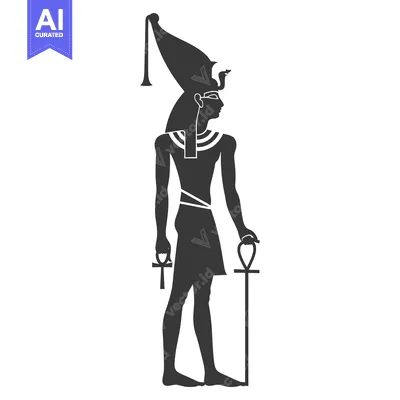 Popular premium asset: Silhouette of an Egyptian God Holding Ankh Symbols