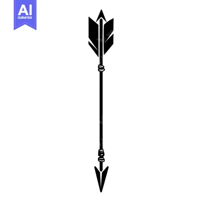 Popular premium asset: Black and White Illustration of a Simple Arrow
