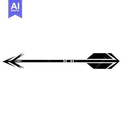 Popular premium asset: Black and white arrow pointing left with a stylized fletching