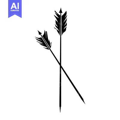 Popular premium asset: Two Black Arrows Crossed With Feathers