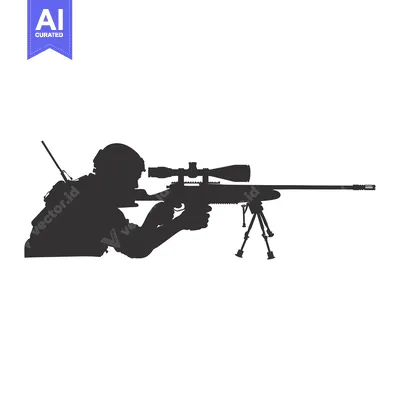 Popular premium asset: Silhouette of a Soldier Aiming a Sniper Rifle