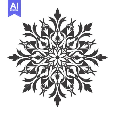 Aset premium populer: Ornamental Black and White Floral Pattern