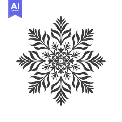 Popular premium asset: Abstract Floral Design with Intricate Pattern and Black Silhouette
