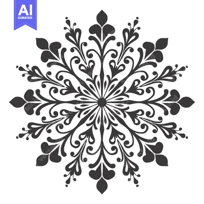Popular premium asset: Ornate Black and White Floral Mandala Design