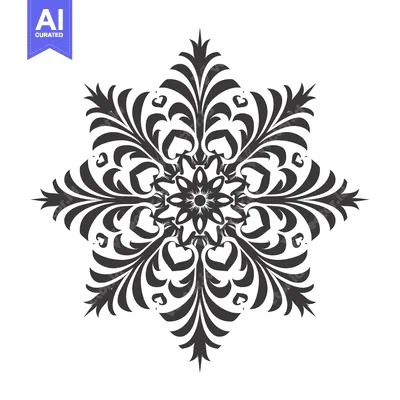 Popular premium asset: Black and White Symmetrical Floral Design