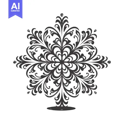 Premium design asset: Ornamental Design with Intricate Floral Motifs