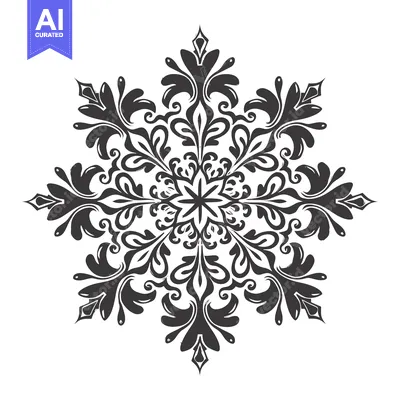 Aset premium populer: Black and White Ornate Floral Mandala Design