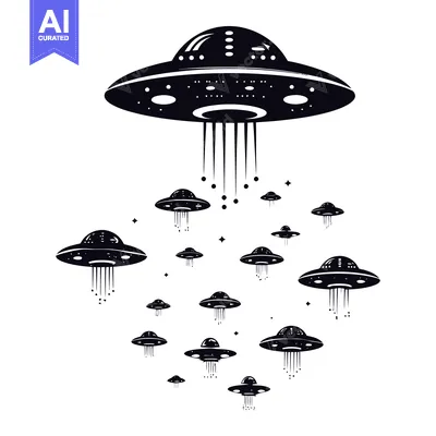 Aset premium populer: A Fleet of UFOs Descending from the Sky