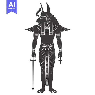 Anubis, the Egyptian God of the Dead, Depicted as a Jackal-Headed Huma