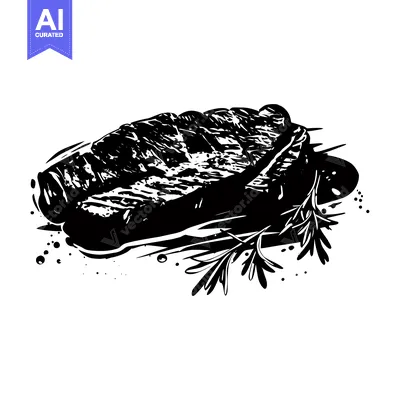 Aset premium populer: Grilled Steak with Rosemary and Drippings