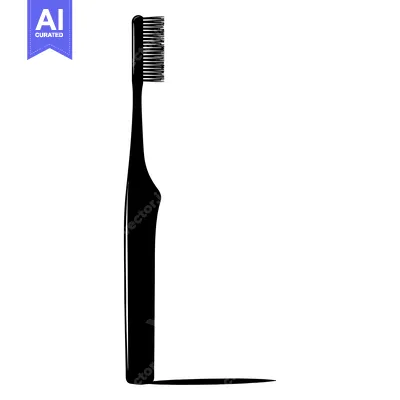 Aset premium populer: Black and White Silhouette of a Toothbrush