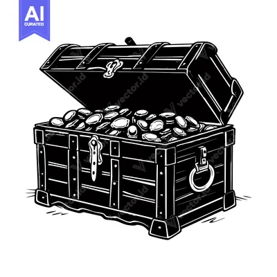 Popular premium asset: Open Wooden Chest Overflowing with Gold Coins
