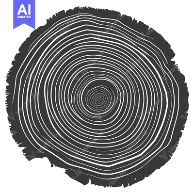 Aset premium populer: A Close-Up View of a Cross-Section of a Tree Trunk Revealing its Growt