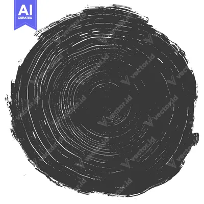 Aset desain premium: Abstract Circular Brushstroke with Circular Texture