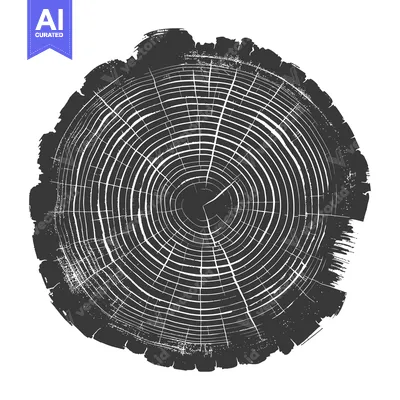 Aset premium populer: Detailed Cross-Section of a Tree Trunk Showing Growth Rings