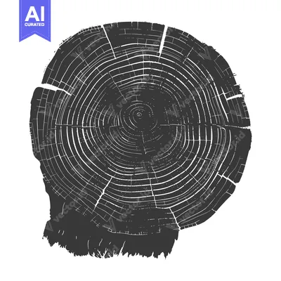 Popular premium asset: A Detailed Close-up of a Cross-Section of a Tree Trunk