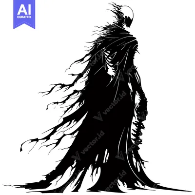 Aset premium populer: A Shadowy Figure Cloaked in Darkness