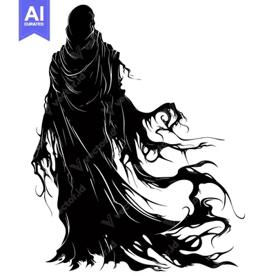 A Shadowy Figure in a Flowing Cape