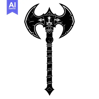 Popular premium asset: Ornate Double-Headed Axe with Intricate Design