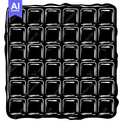 Aset premium populer: A Black and White Illustration of a Chocolate Bar