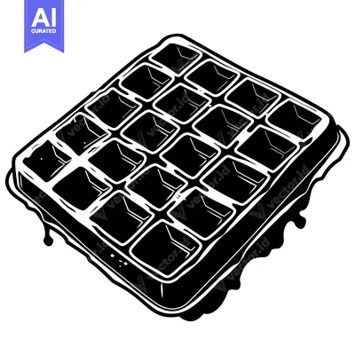 Popular premium asset: Melted Black and White Waffle