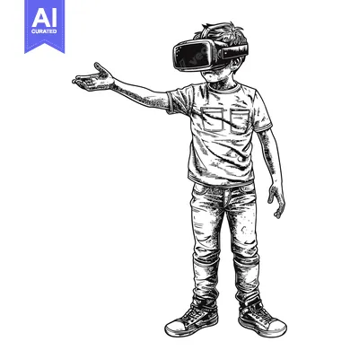 Popular premium asset: Boy Wearing a VR Headset and Reaching Out with His Hand
