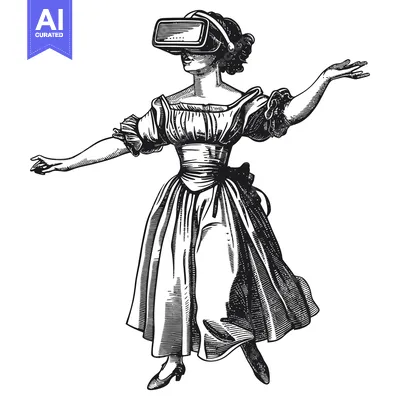 Popular premium asset: A Woman Wearing a Victorian Dress and a Virtual Reality Headset