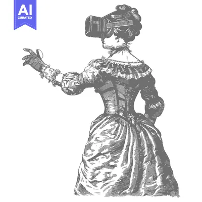 Popular premium asset: A Woman in an Elaborate Dress Wearing a VR Headset