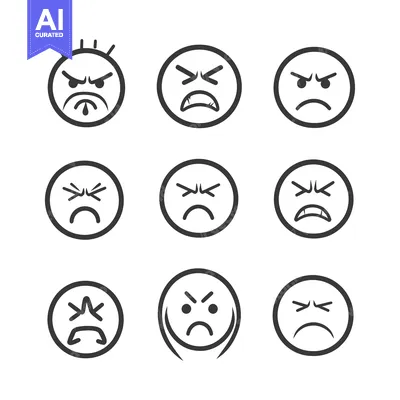 Popular premium asset: Nine Angry Emojis with Different Facial Expressions