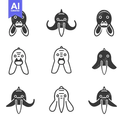 Popular premium asset: Nine Simple Cartoon Walrus Icons in Various Styles