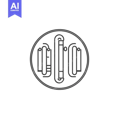Aset premium populer: Simple graphic design of a scientific apparatus.