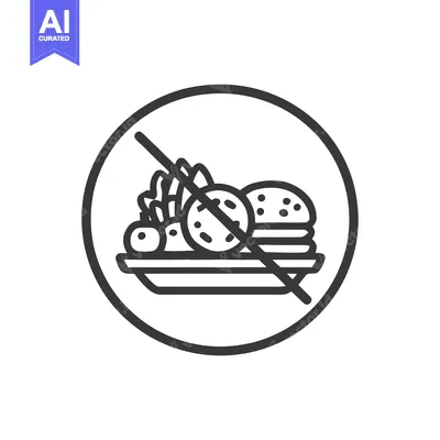 No Junk Food Allowed Symbol: Burger, Fries, and Soda Prohibited