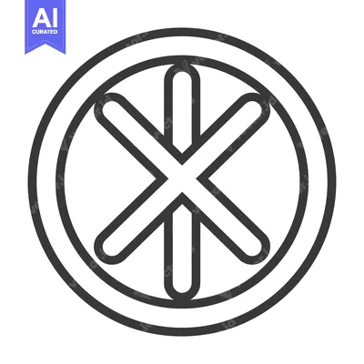Aset premium populer: A simple design comprised of a star within a circle