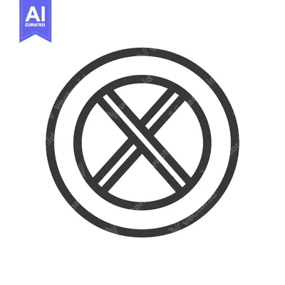 A simple black and white sign showing restriction or denial