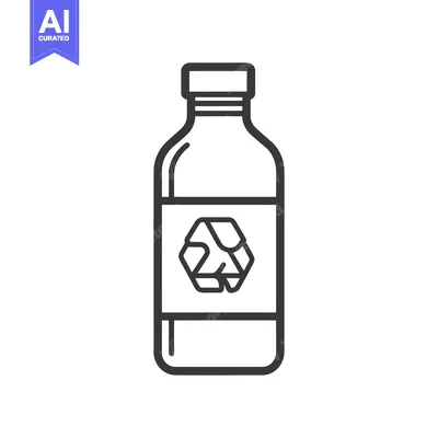 Popular premium asset: A Simple Bottle Showing a Recycling Symbol for Reuse Purposes