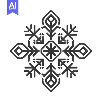 Popular premium asset: A symmetrical geometric design with detailed elements and patterns