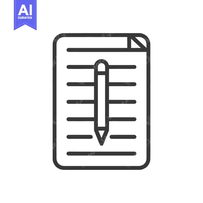 Aset desain premium: A sheet of paper with a pencil laying on it