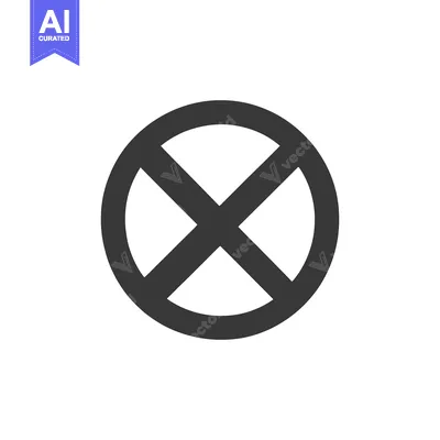 A circular symbol featuring an x indicating restriction or prohibition