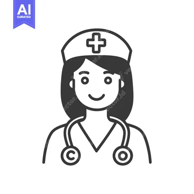 Popular premium asset: An illustrated image depicting a female nurse with medical equipment