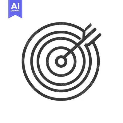 Popular premium asset: The bullseye target has an arrow shot directly towards its center