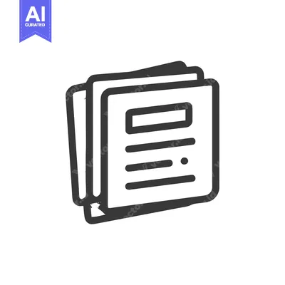 Aset premium populer: Stacked Documents Icon with Rounded Edges and Content Detail, Dark Gra