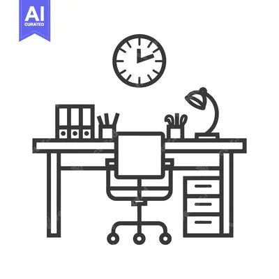 A minimalist office desk layout with essential working accessories