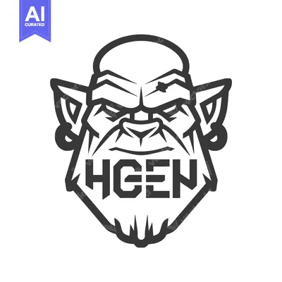 Popular premium asset: An abstract image of a creature face with angular features