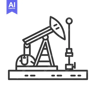 Aset premium populer: Oil Derrick with Pump Jack and Ground Level Platform