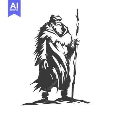 Popular premium asset: Old Man in Fur Robe with Stick