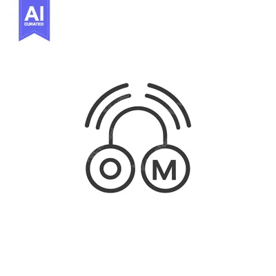 Aset premium populer: OM symbol with three wavy lines above