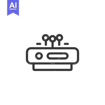 Retro Arcade Game Console Icon with Joystick and Buttons, Minimalist L