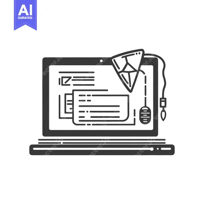 Aset desain premium: A digital device depicting computer coding and program development